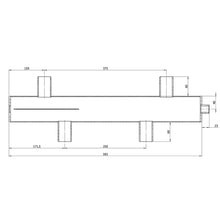 Załaduj obraz do przeglądarki galerii, Sprzęgło hydrauliczne TRINNITY DN 25 THS1-1A/I - rysunek z wymiarami