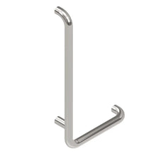 Załaduj obraz do przeglądarki galerii, Poręcz łazienkowa kątowa lewa TRINNITY 61x30 cm chrom połysk