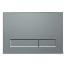 Załaduj obraz do przeglądarki galerii, Przycisk TRINNITY M08 z dwoma poziomymi prostokątnymi przyciskami do stelaża do WC - kolor chrom - zdjęcie produktu