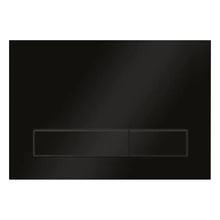 Załaduj obraz do przeglądarki galerii, Przycisk TRINNITY M08 z dwoma poziomymi prostokątnymi przyciskami do stelaża do WC - kolor czarny mat - zdjęcie produktu