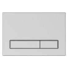 Załaduj obraz do przeglądarki galerii, Przycisk TRINNITY M08 z dwoma poziomymi prostokątnymi przyciskami do stelaża do WC - kolor satynowy - zdjęcie produktu
