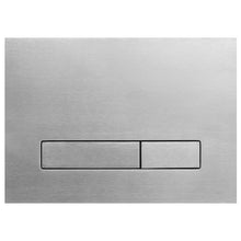 Załaduj obraz do przeglądarki galerii, Przycisk WC TRINNITY M16 z dwoma poziomymi przyciskami prostokątnymi wykonanie stal - kolor chrom szczotkowany - zdjęcie produktu