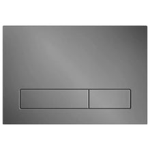 Załaduj obraz do przeglądarki galerii, Przycisk do WC TRINNITY M16 z dwoma poziomymi prostokątnymi przyciskami kolor grafit - zdjęcie produktu
