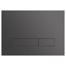 Załaduj obraz do przeglądarki galerii, Przycisk WC TRINNITY M16 z dwoma poziomymi przyciskami prostokątnymi wykonanie stal - kolor grafitowy szczotkowany - zdjęcie produktu