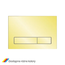 Załaduj obraz do przeglądarki galerii, Przycisk do WC TRINNITY model M16 z prostokątnymi poziomymi przyciskami