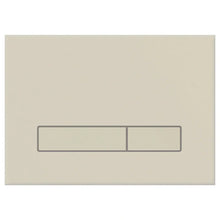 Załaduj obraz do przeglądarki galerii, Przycisk WC TRINNITY M16 z dwoma poziomymi przyciskami prostokątnymi szkło mrożone - kolor pełny beżowy - zdjęcie produktu