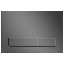 Załaduj obraz do przeglądarki galerii, Przycisk do WC TRINNITY M16 z dwoma poziomymi prostokątnymi przyciskami kolor graﬁtowy szczotkowany - zdjęcie produktu