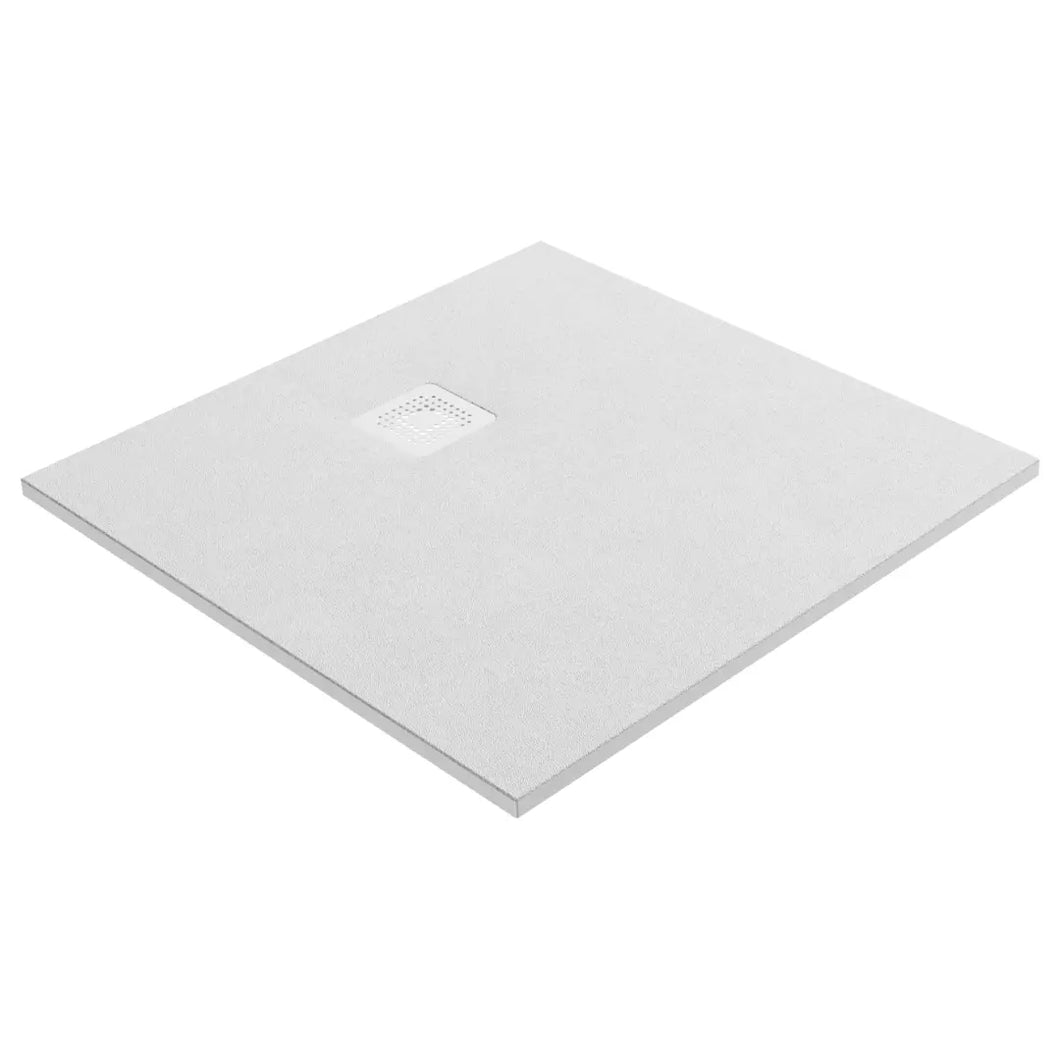 Brodzik kwadratowy TRINNITY 90x90x2,5 Mineral composite biały