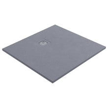 Załaduj obraz do przeglądarki galerii, Brodzik kwadratowy TRINNITY 90x90x2,5 Mineral composite jasny szary