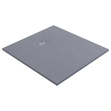 Załaduj obraz do przeglądarki galerii, Brodzik prostokątny TRINNITY 90x100x2,6 Mineral Composite jasny szary