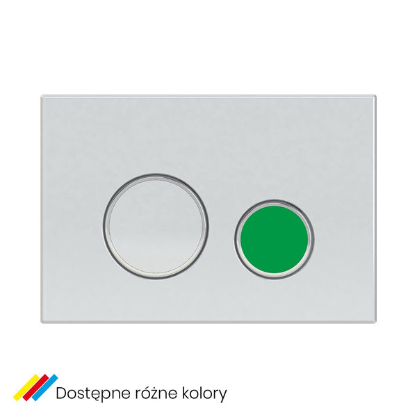 Przycisk do stelaża do WC M11v1 z zielonym przyciskiem.